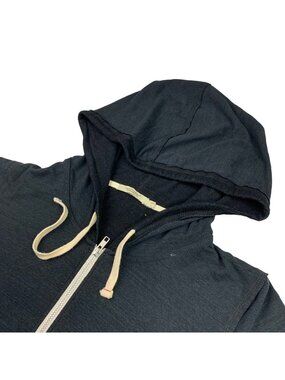 Abbot Main Men's Full Zip Hoodie Sweatshirt/Jacket Gray/Black • Large
